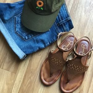 Jessica Simpson Chestnut Brown Sandals, Size 6 ☀️